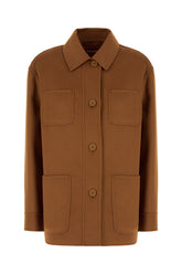 Camel wool blend jacket -  | Wise