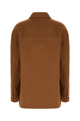 Camel wool blend jacket -  | Wise