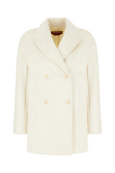 Ivory wool coat -  | Wise