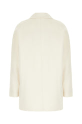 Ivory wool coat -  | Wise