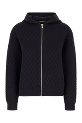 Midnight blue viscose blend sweatshirt -  | Wise