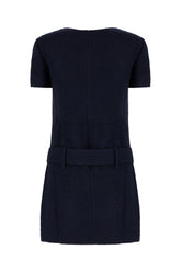 Navy blue polyester blend dress -  | Wise