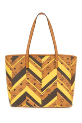 Printed synthetic leather shopping bag -  | Wise