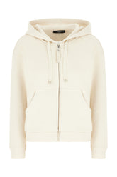 Ivory cotton blend sweatshirt -  | Wise