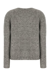 Grey stretch alpaca blend sweater -  | Wise