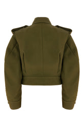 Giubbino in misto cotone verde militare -  | Wise