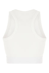 White stretch cotton top -  | Wise