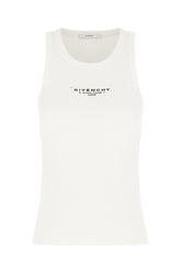 Top in cotone stretch bianco -  | Wise