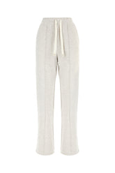 Melange grey cotton joggers -  | Wise