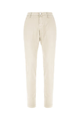 Grey stretch cotton blend pants -  | Wise