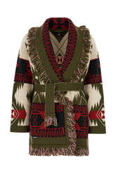 Cardigan oversize in cashmere ricamato -  | Wise