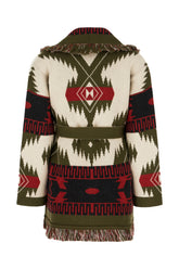 Cardigan oversize in cashmere ricamato -  | Wise