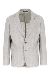 Embroidered linen suit -  | Wise