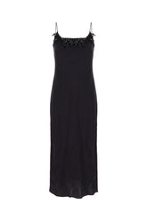 Black silk slip dress -  | Wise