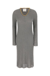 Grey viscose blend dress -  | Wise