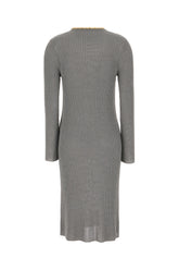 Grey viscose blend dress -  | Wise