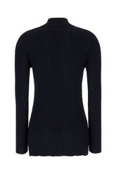 Midnight blue viscose blend mini dress -  | Wise