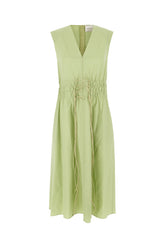 Pastel green stretch wool dress -  | Wise