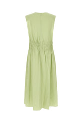 Pastel green stretch wool dress -  | Wise