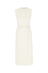 White polyester dress -  | Wise