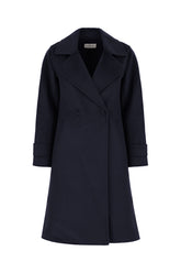 Midnight blue wool coat -  | Wise