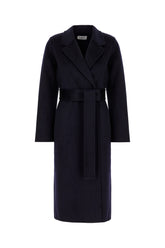 Midnight blue wool coat -  | Wise