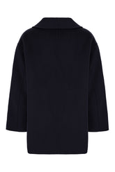 Midnight blue wool coat -  | Wise