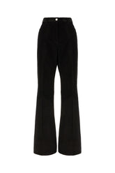Black stretch cotton pants -  | Wise