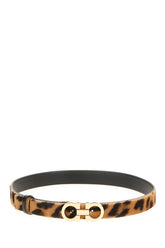 Printed reversible calf hair belt -  | Wise