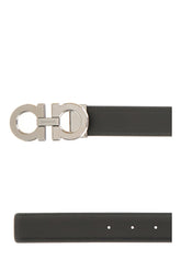 Black leather reversible belt -  | Wise