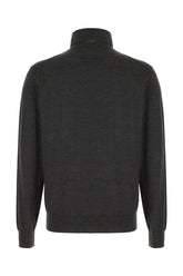 Charcoal cashmere blend sweater -  | Wise