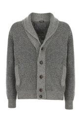 Grey cashmere blend cardigan -  | Wise