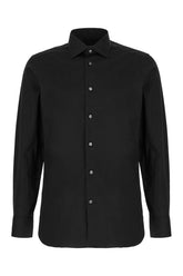 Camicia in popeline nera -  | Wise
