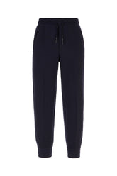 Midnight blue wool blend joggers -  | Wise