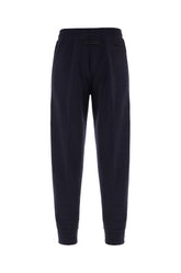 Midnight blue wool blend joggers -  | Wise