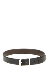 Black leather reversible belt -  | Wise
