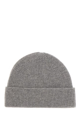 Grey cashmere beanie hat -  | Wise