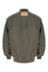 Military green nylon padded jacket -  | Wise