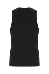Black stretch cotton top -  | Wise