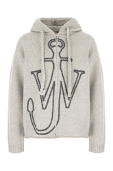 Cardigan in lana grigia -  | Wise