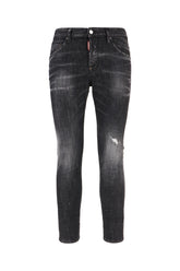 Black stretch denim Skater jeans -  | Wise