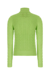 Maglione in misto lana verde lime -  | Wise