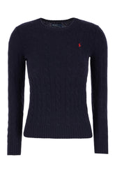 Maglione in misto lana blu navy -  | Wise