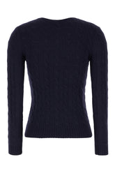 Maglione in misto lana blu navy -  | Wise
