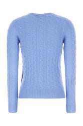 Maglione in misto lana azzurro -  | Wise