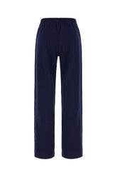 Navy blue cotton blend joggers -  | Wise
