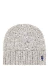 Grey wool blend beanie hat -  | Wise
