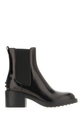 Black leather ankle boots -  | Wise