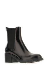 Black leather ankle boots -  | Wise