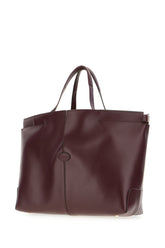 Borsa shopping Di Folio media in pelle prugna -  | Wise